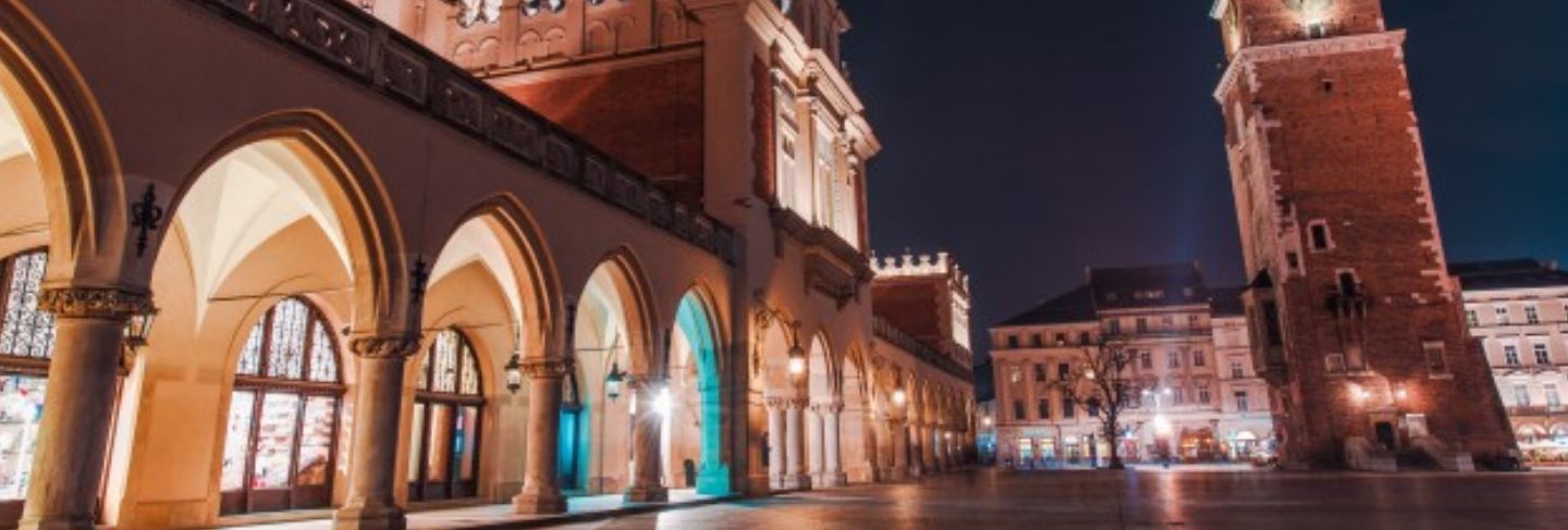 Colorful krakow night