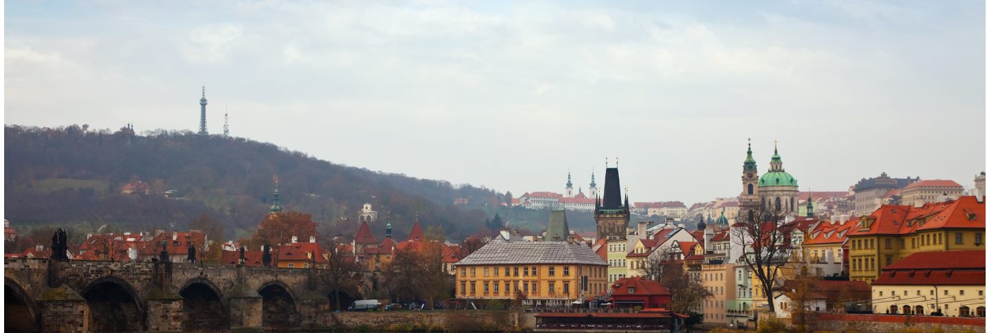 prague with charles bridge