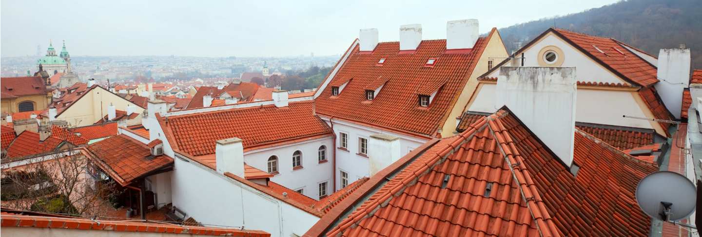 Top view of prague