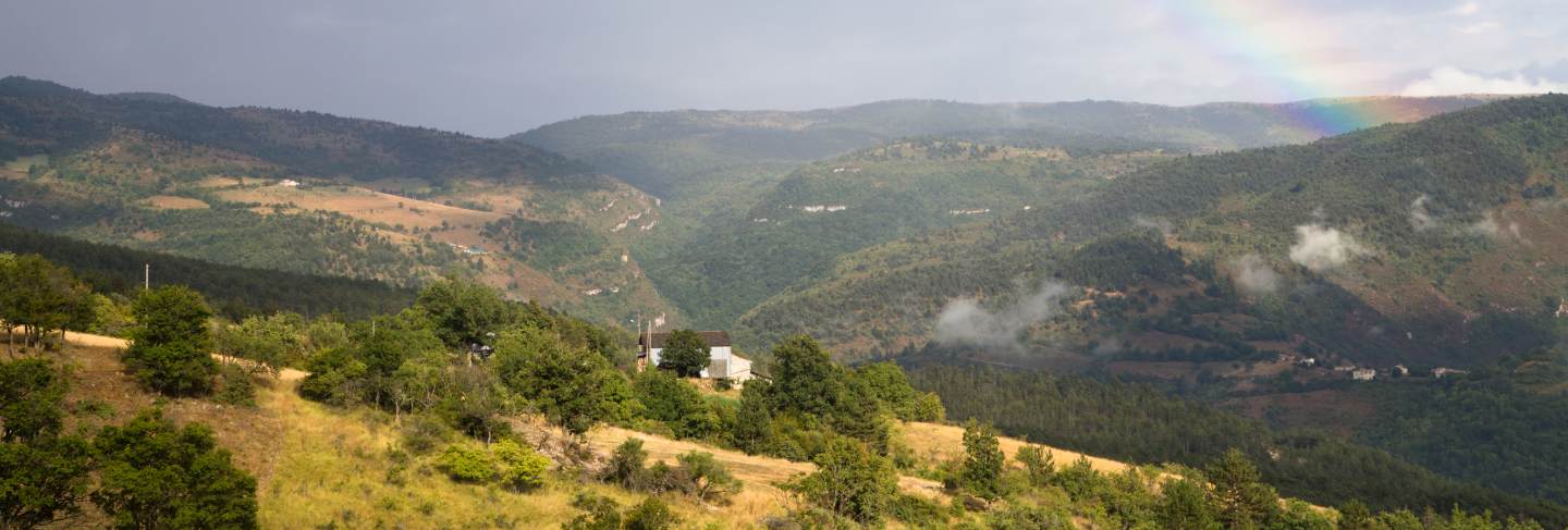 Panorama of mountains
