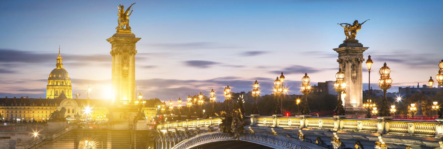 Alexandre 3 bridge in paris, france