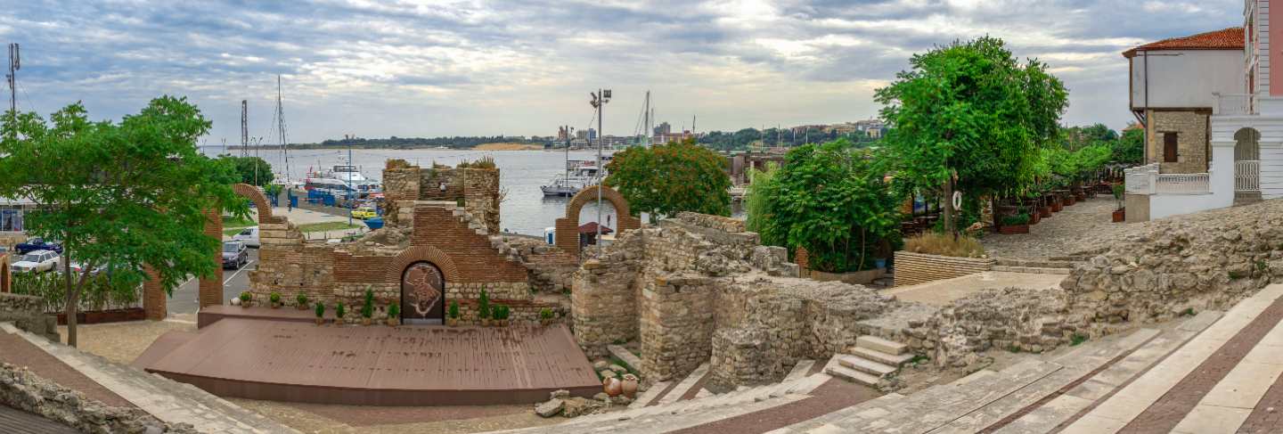 Ancient theatre in nessebar, bulgaria