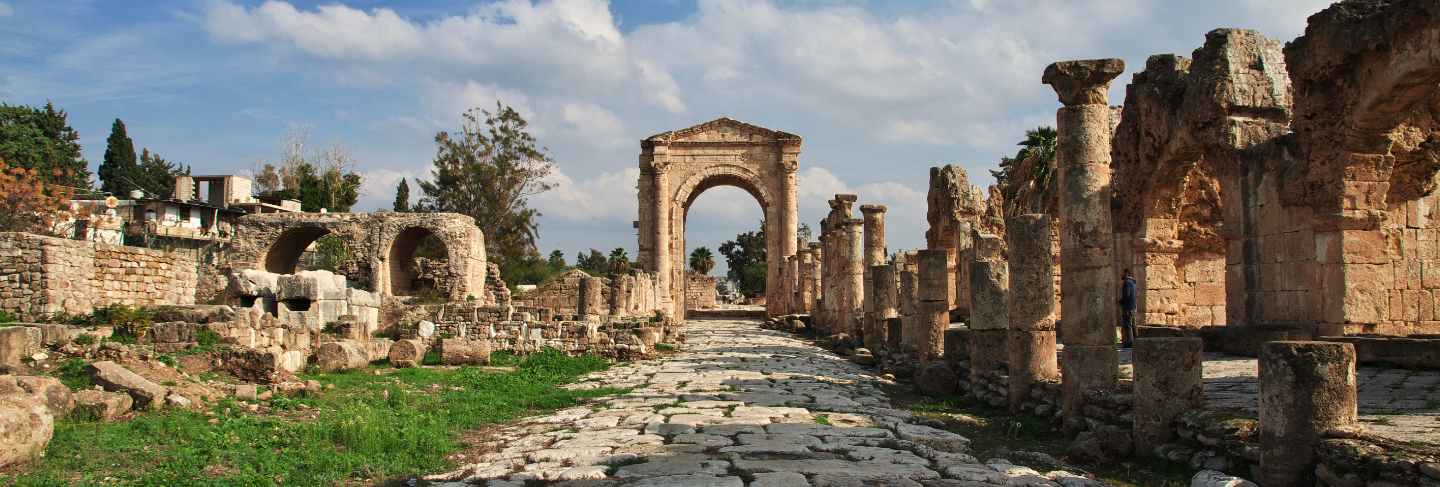 Roman ruins in tyre (sour), lebanon