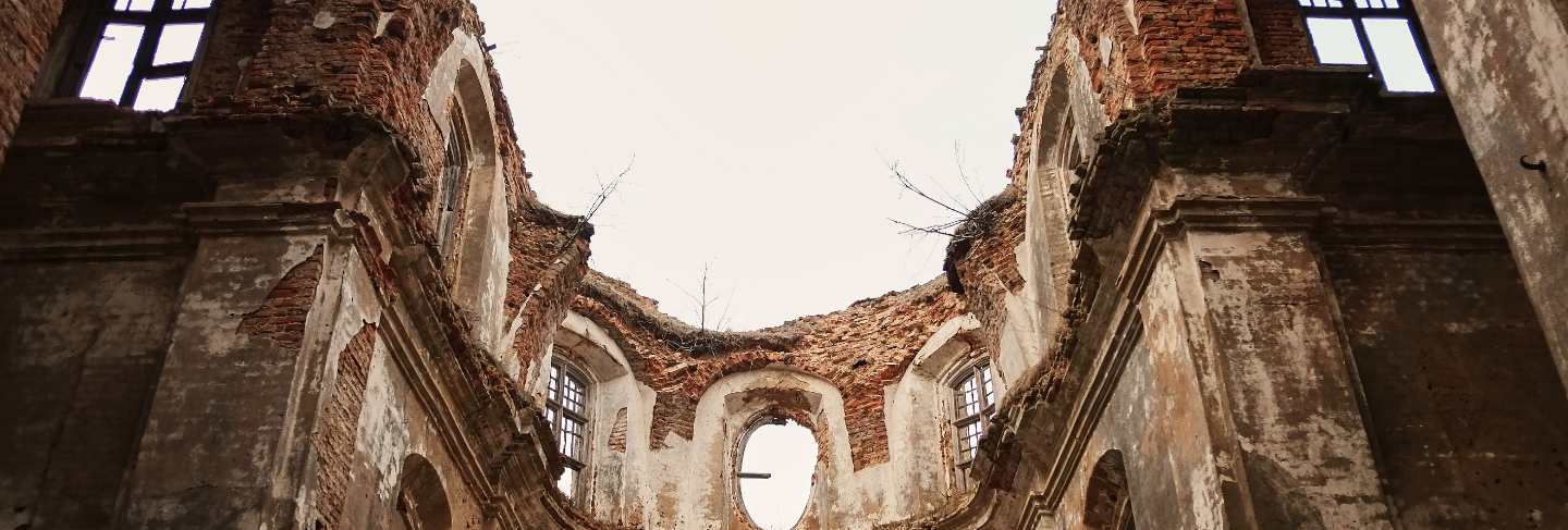 Ruins of an old ruined church