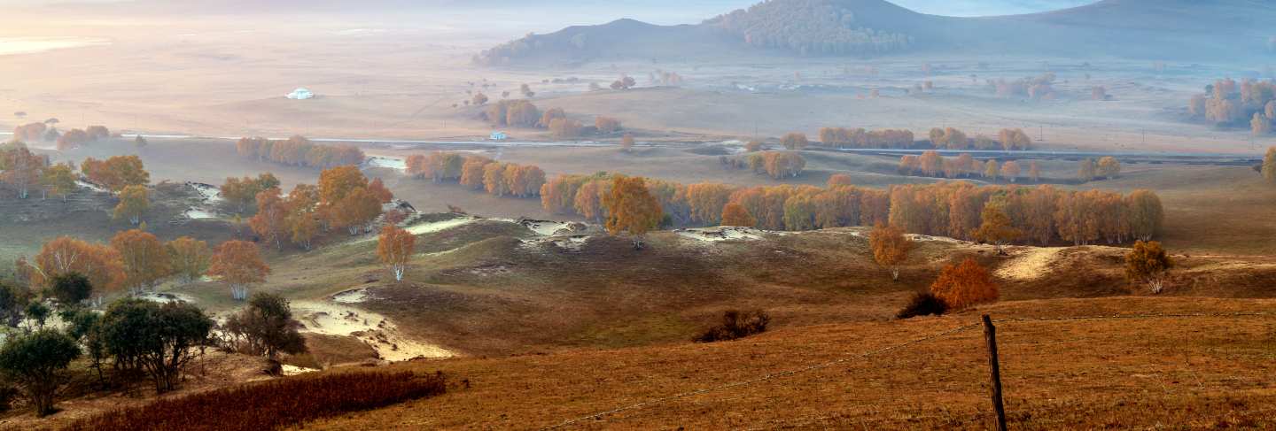 Early morning in a mountains