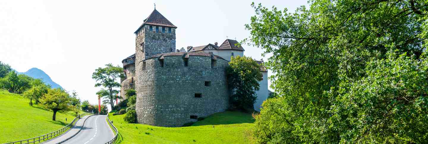 Beautiful architecture at vaduz castle, the official residence of the prince of liechtenstein