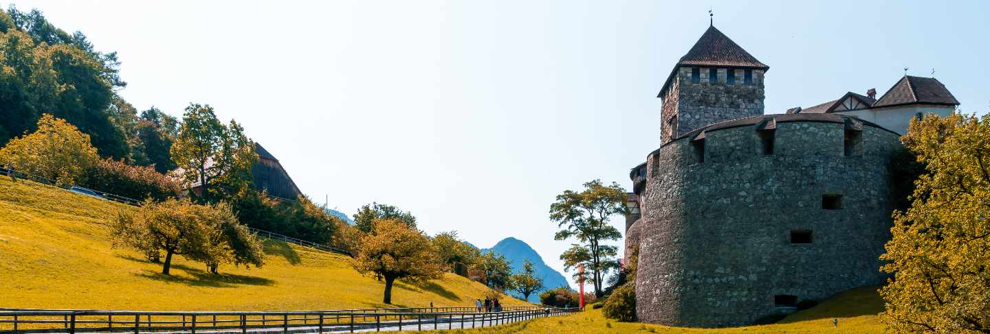 Beautiful architecture at vaduz castle, the official residence of the prince of liechtenstein