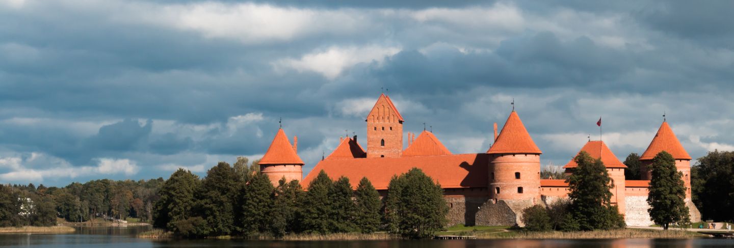 Island castle in trakai, lithuania