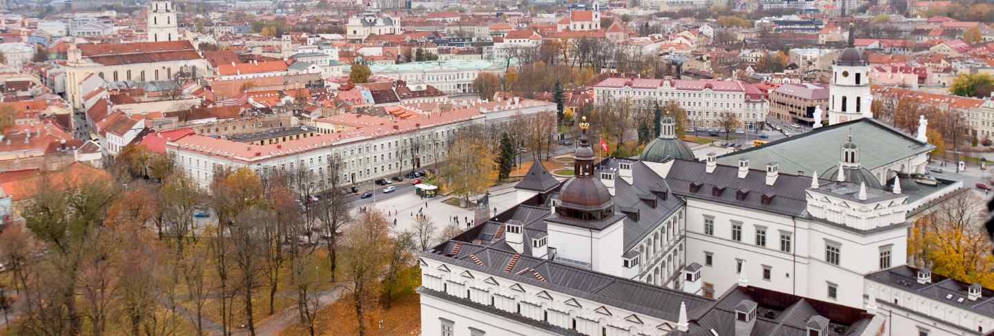 Top view of vilnius