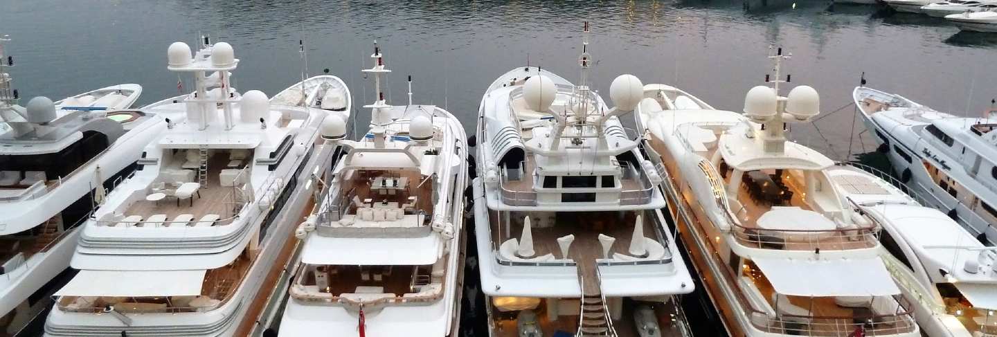 Evening pier monaco yacht expensive port
