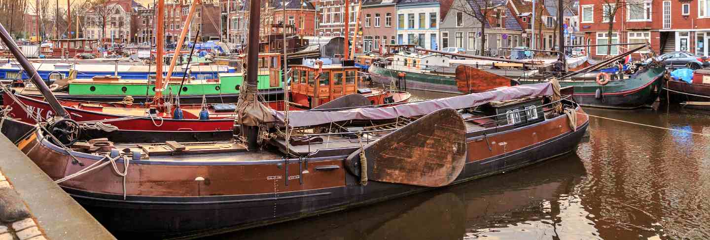 Streets of the town in groningen