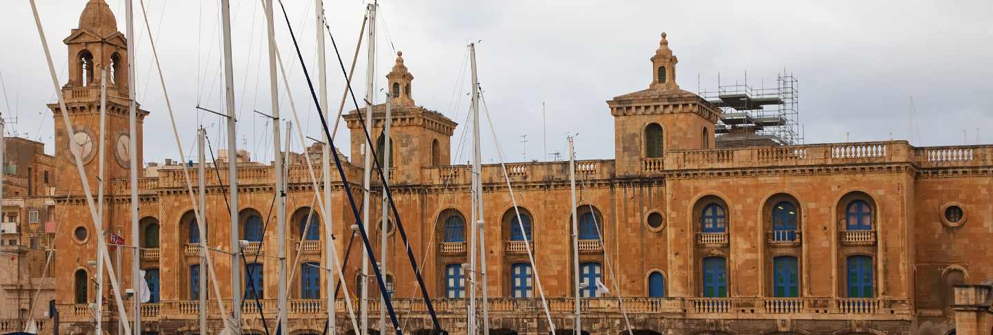 Yachts in dockyard creek of senglea Free Photo