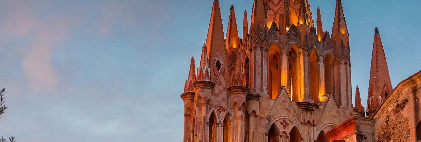 Church at san miguel de allende, guanajuato, mexico