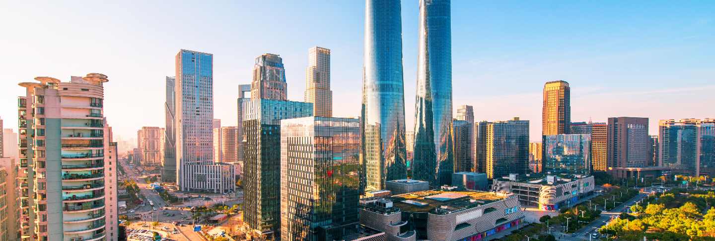 Sky line of tel aviv towers and aerial israel