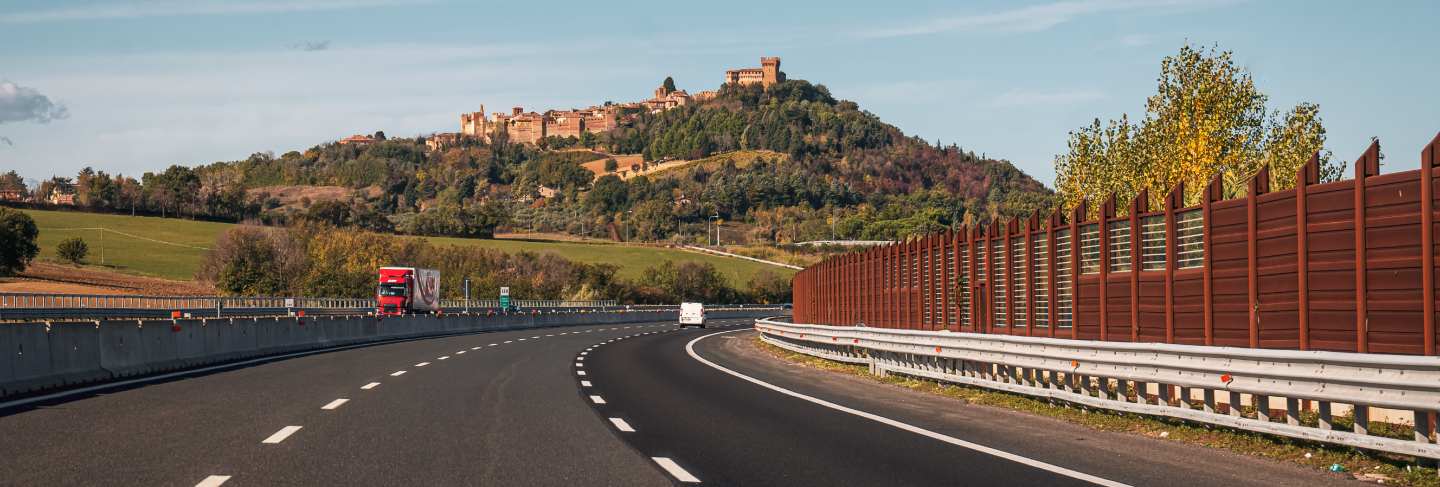 Wonderful view of the medieval castle of san marino