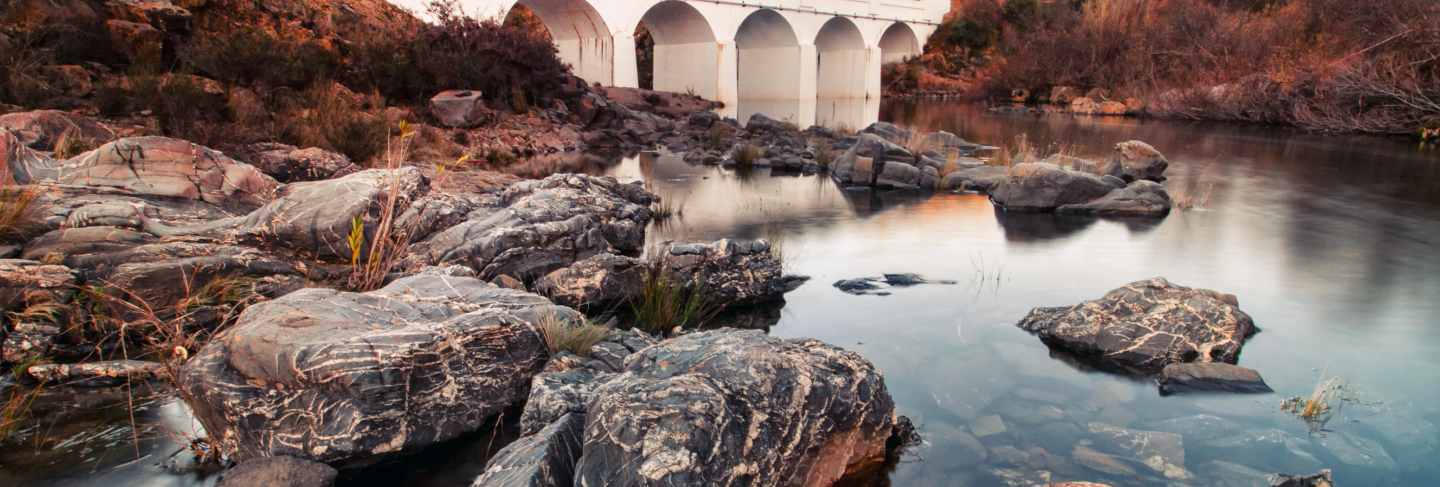 Healthy countryside river