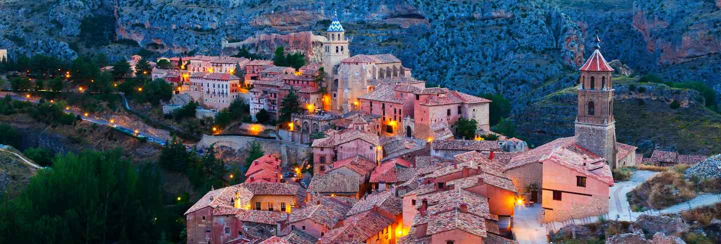 Evening view of albarracin