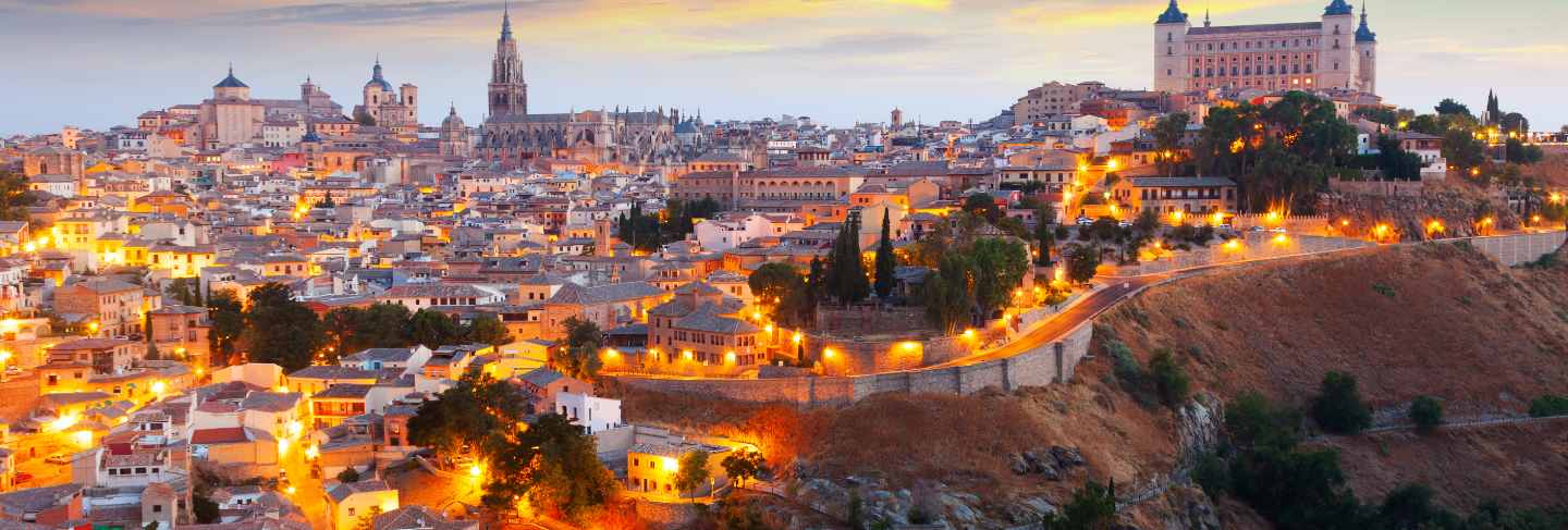 General view of toledo from hill