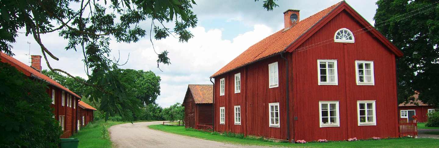 Barn rural sky home clouds farmhouse sweden
