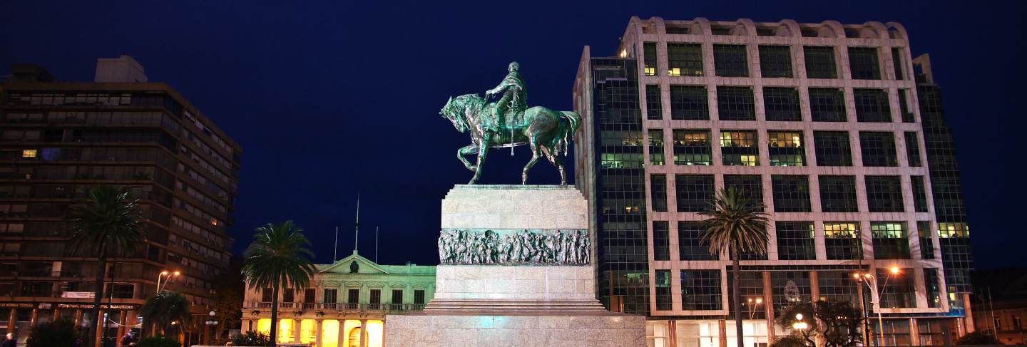 The monument in montevideo, uruguay