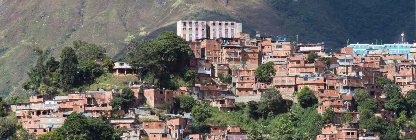 A view shows the slum of petare, Venezuela