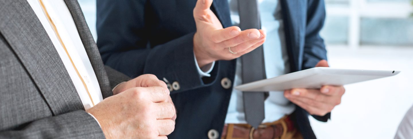 Business people working together