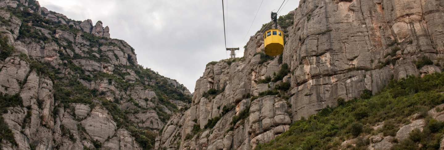 Beautiful mountains of montserrat