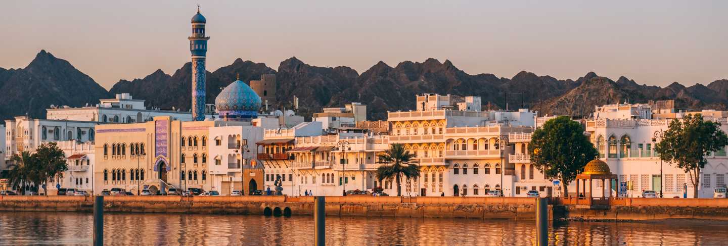Sunrise in muscat in oman