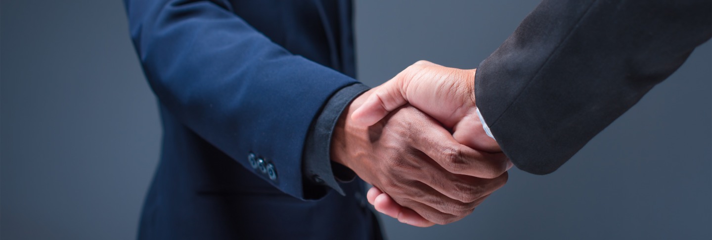 Crop businesspeople shaking hands