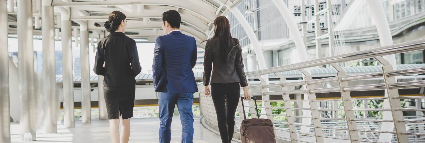Beautiful young business lady is looking at camera