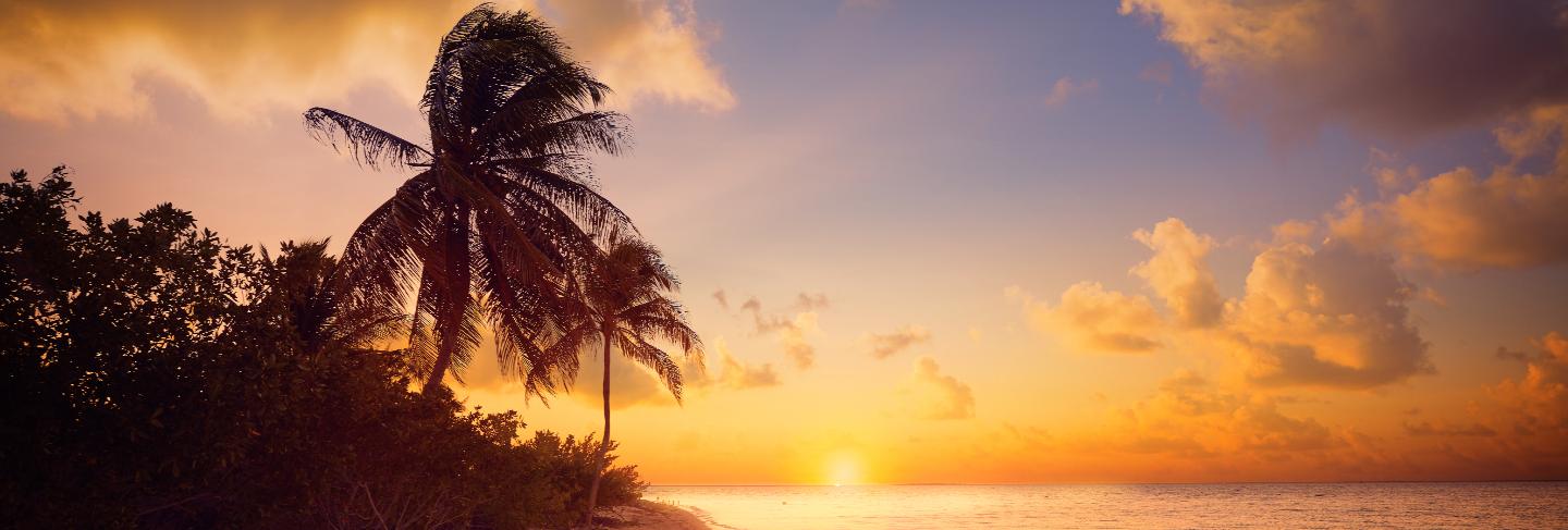Holbox island sunset beach mexico