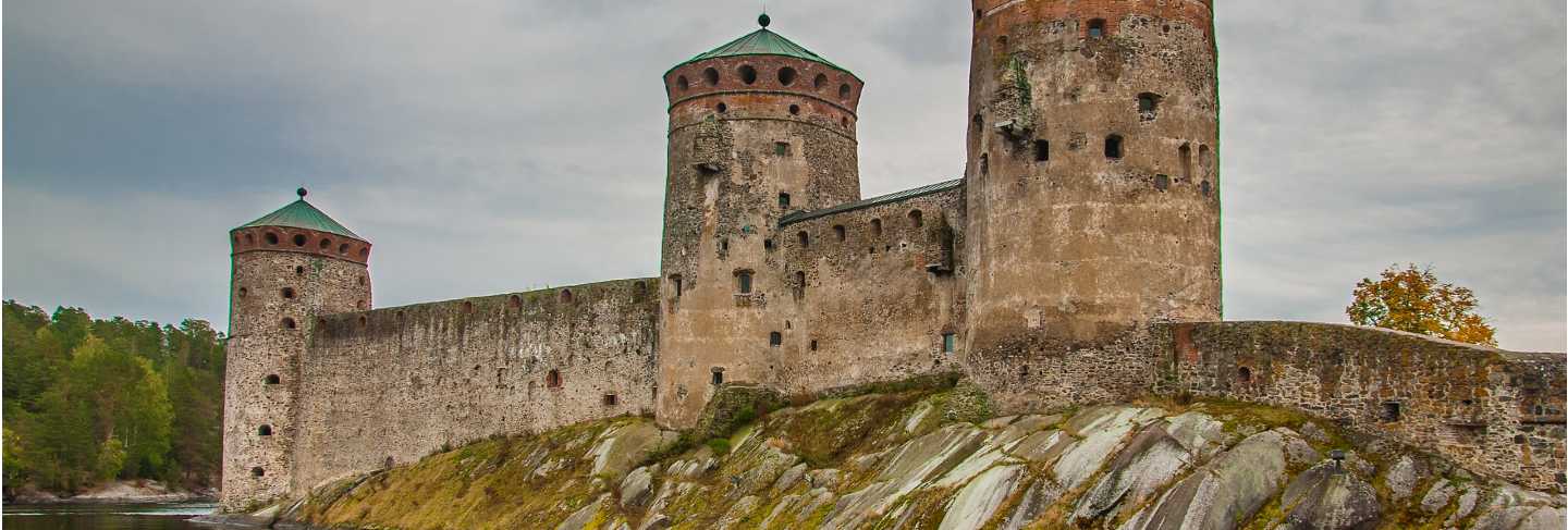 Olavinlinna castle in savonlinna finland