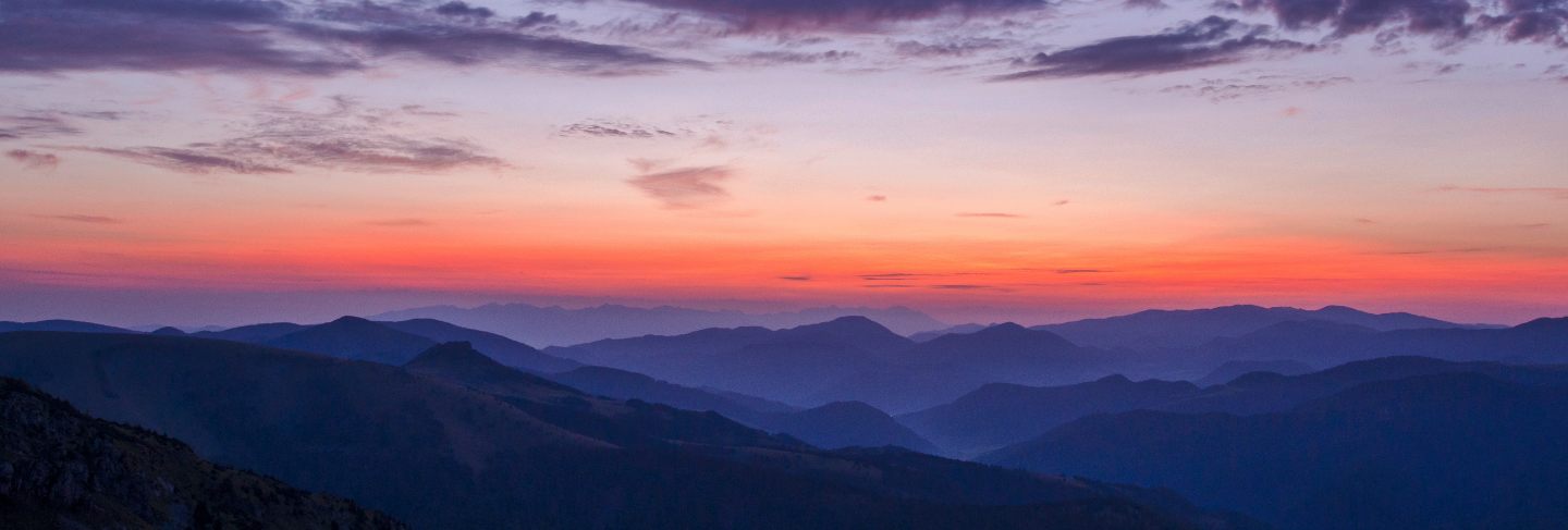 Sunset views from the mountains