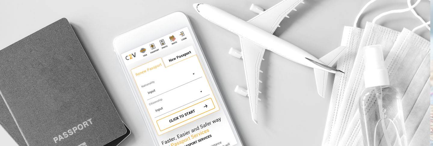 Covid-19 cannot stop you from renewing a passport. Renew your passport online through cliclk2visas. Enjoy the new safe Fly.