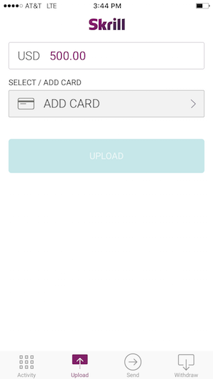 skrill mobile app money transfer