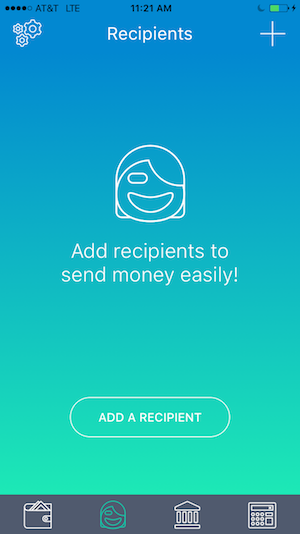 transfast screenshots add recipients