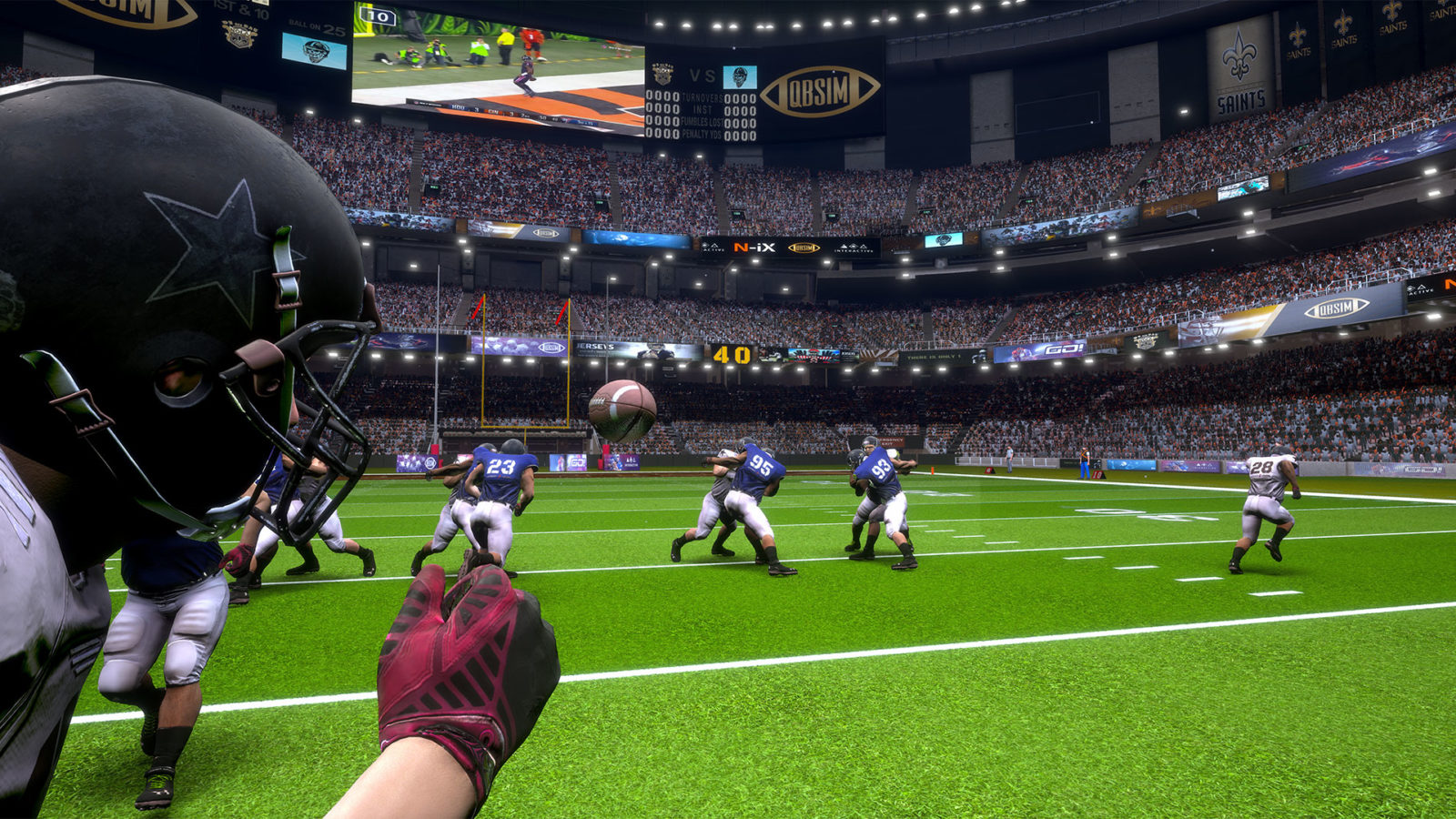 QBSIM VR Solution Development for Quarterback Training NiX