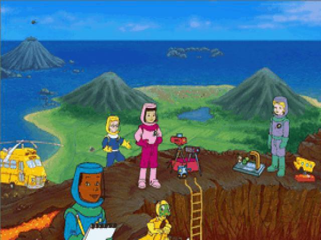 Magic School Bus Volcano Adventure - game cover