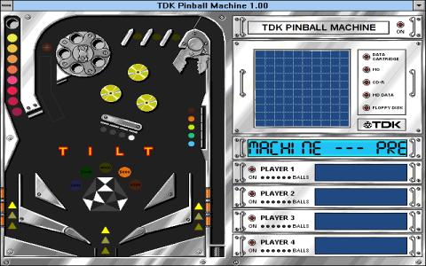 TDK Pinball Machine - game cover