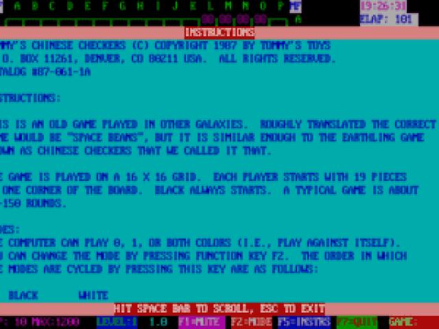 Tommy's Chinese Checkers - game cover