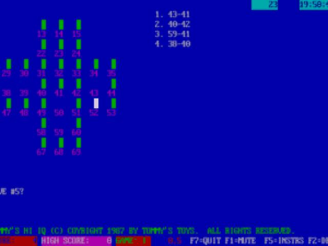 Tommy's High Iq - game cover