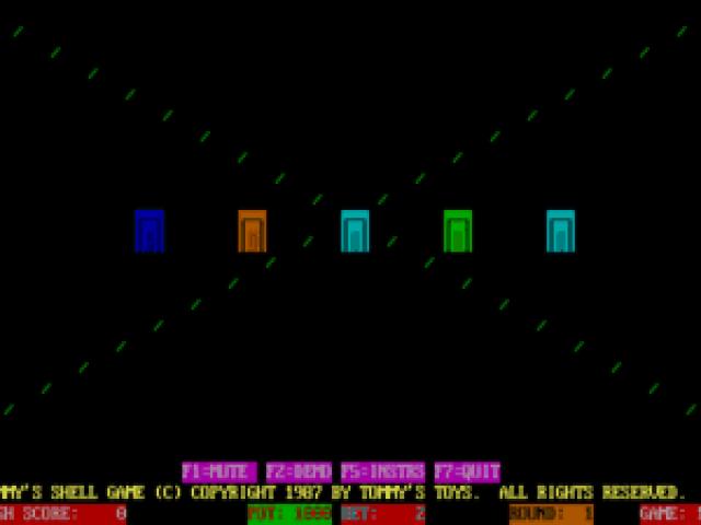 Tommy's Shell Game - game cover