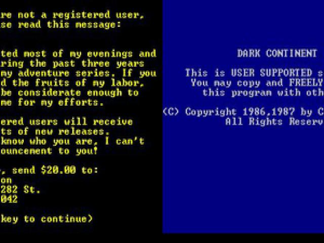 Dark Continent - game cover