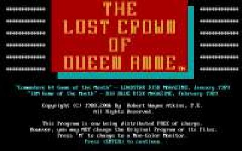 The Lost Crown of Queen Anne - game cover