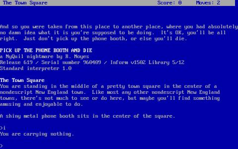Pick up the Phone Booth and Die - game cover
