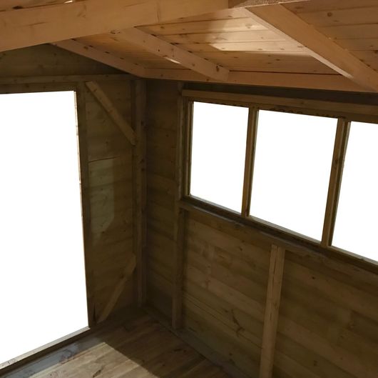 tanalised garden shed - titan 2 apex i
