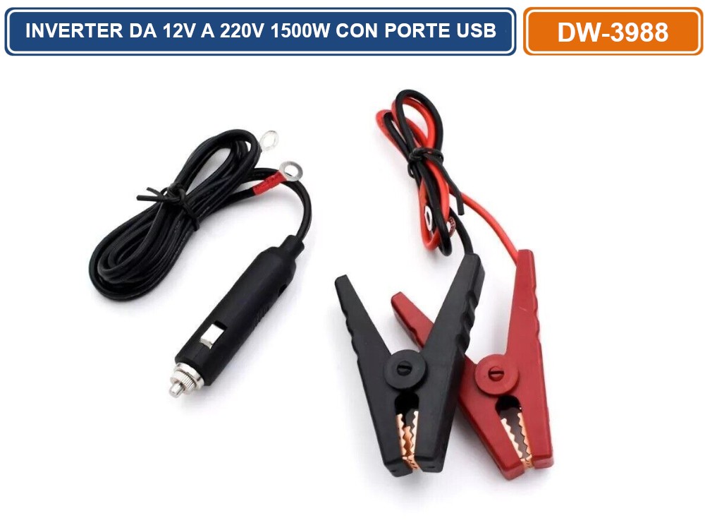 PNI L1200W Invertitore Di Corrente 12V A 230V – 1200W Con Presa E Porta USB - 3