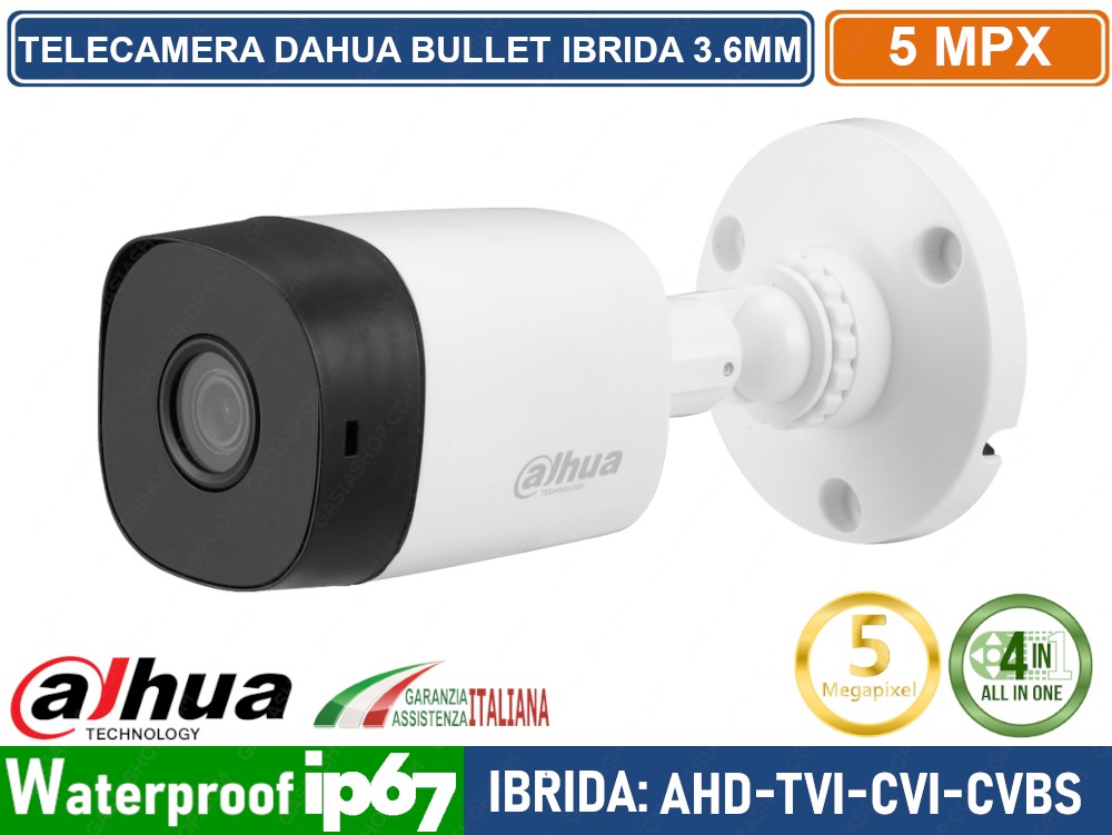 TELECAMERA AHD CVI TVI CVBS 5 MP MEGAPIXEL VARIFOCALE SONY STARVIS IMX326