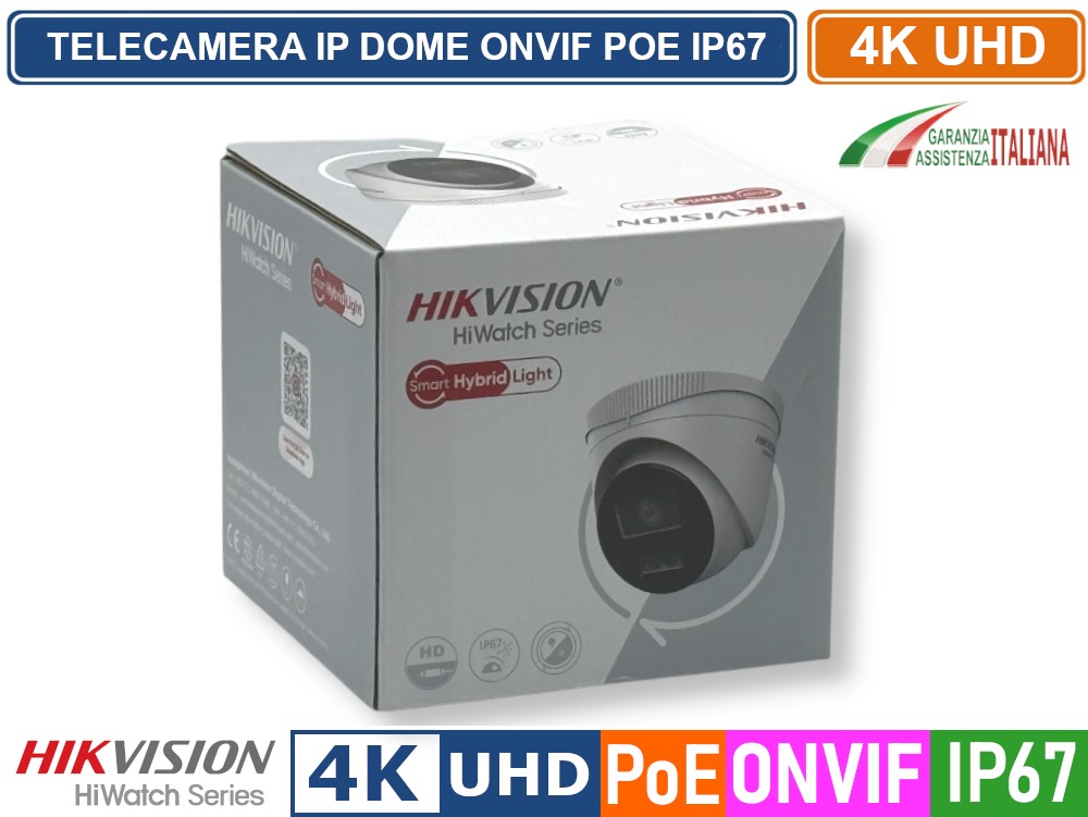 Caméra Dôme Extérieure Hikvision HWI-T240HA-LU 4MP | Vision Nocturne 30m | Détection Intelligente Personne/véhicule | Audio Bidirectionnel | IP67 | PoE - 8