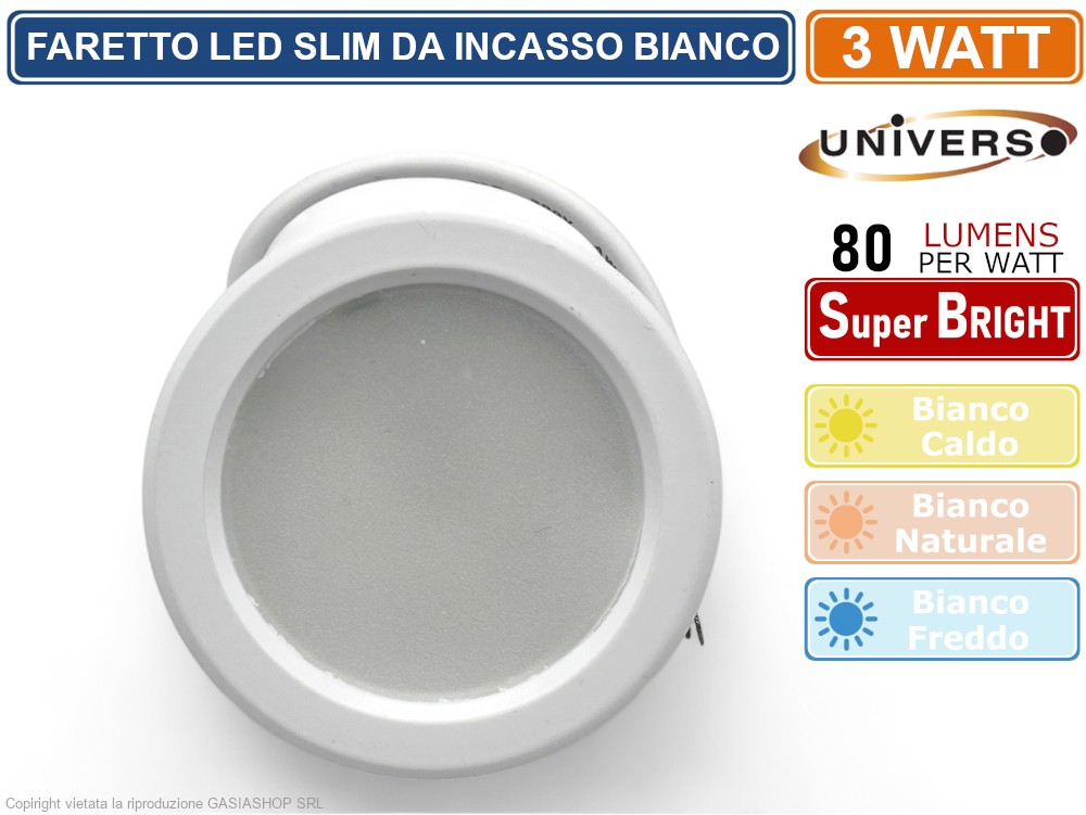 Dexnump Faretti LED da Incasso 230V, 7W Equivalenti a 70W 700 LM, Luci
